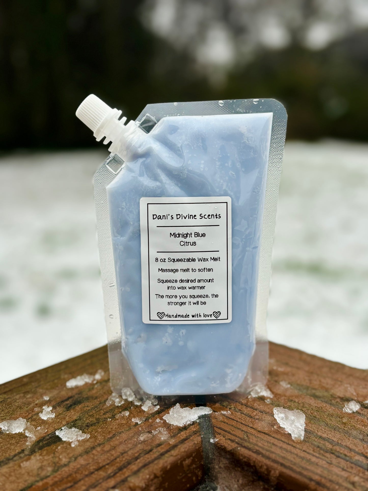 Midnight Blue Citrus Comparison Squeezable Wax Melt