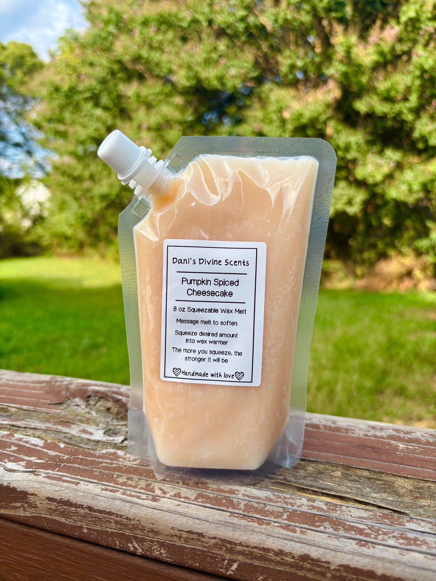 Pumpkin Spiced Cheesecake Comparison Squeezable Wax Melt