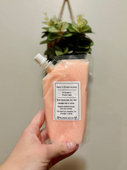 Strawberry Pound Cake Comparison Squeezable Wax Melt