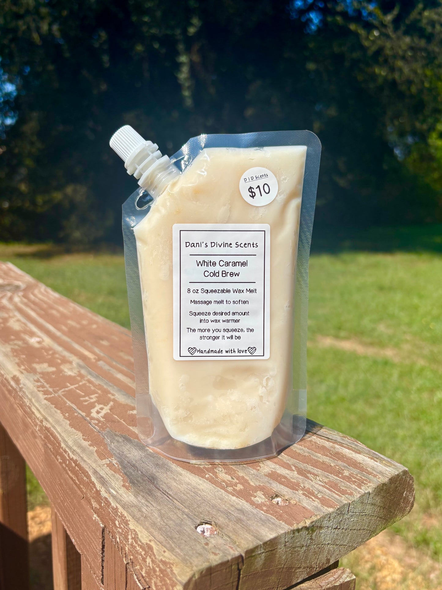 White Caramel Cold Brew Comparison Squeezable Wax Melt